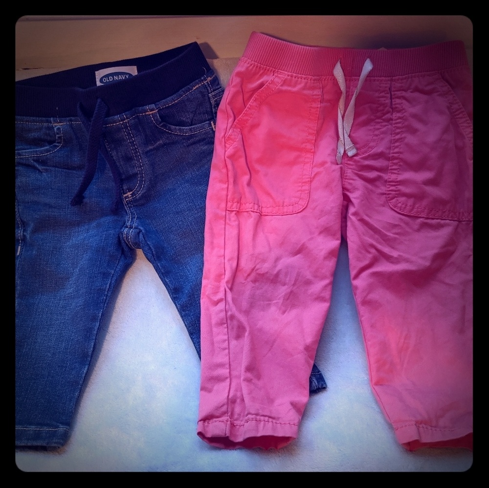 2 pairs of toddler pants